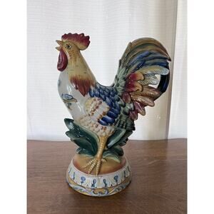 Fitz and Floyd Ricamo Rooster Pitcher